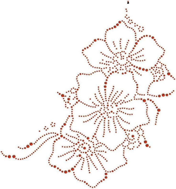 Трафарет для вышивки стразами