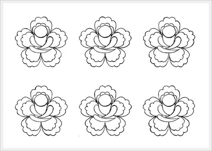 Трафареты цветов для рисования