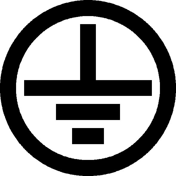 Табличка заземление