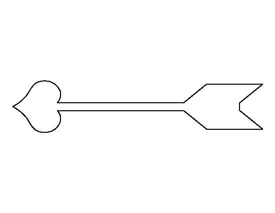 Стрела трафарет