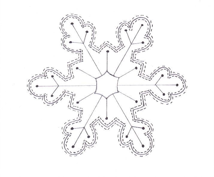 Шаблоны снежинок