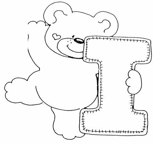 Мишка трафарет для аппликации