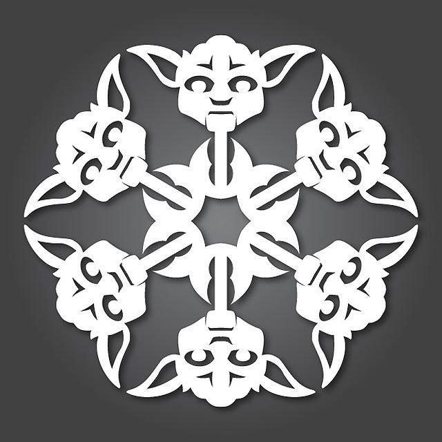 Снежинка Звездные войны шаблон