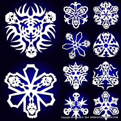 Снежинки на Хэллоуин