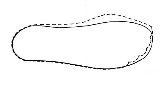 Подошва трафарет