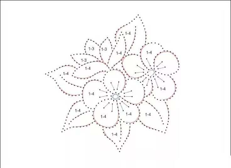 Трафареты цветов для вышивания