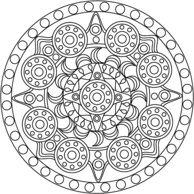 Мандала денежный магнит