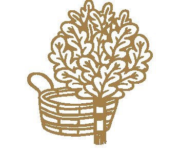 Дубовый веник вектор