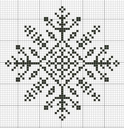 Бискорню снежинки новогодние схемы