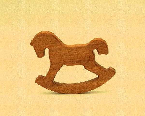 Деревянная лошадка качалка