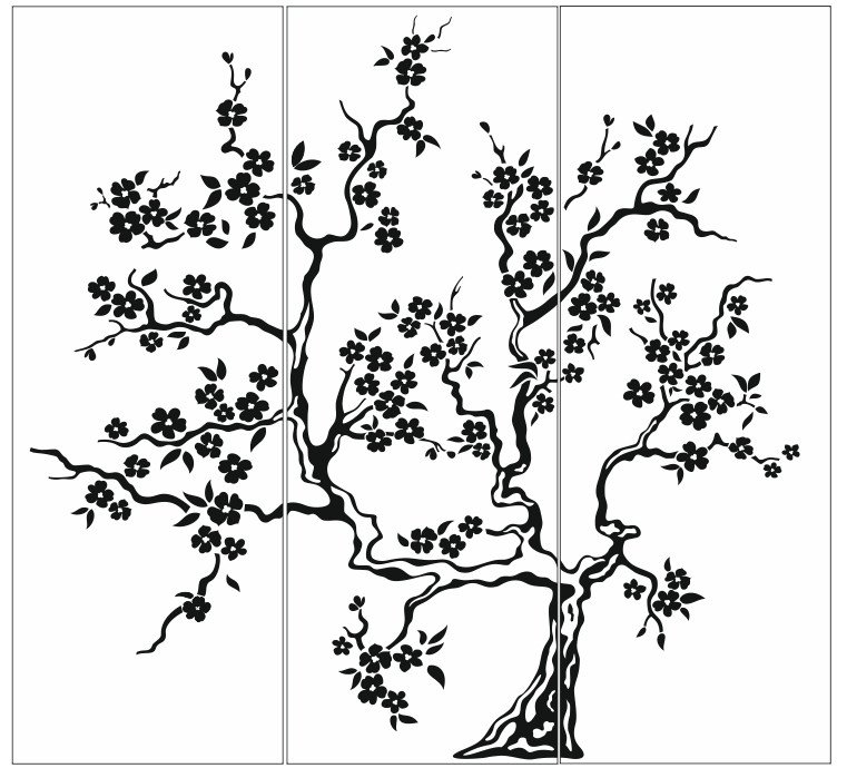 Схемы трафаретов для стен