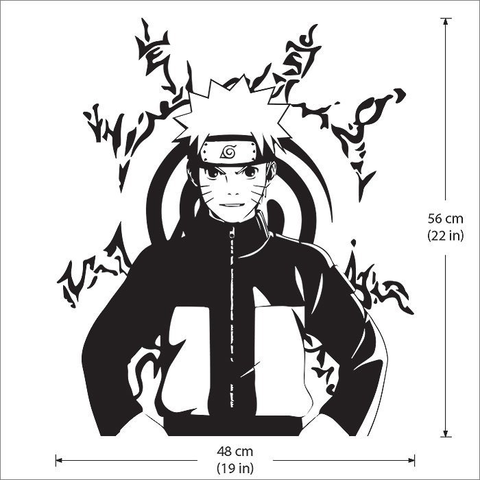 Трафарет Наруто