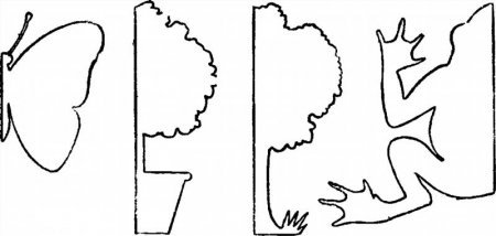 Симметричные трафареты для вырезания