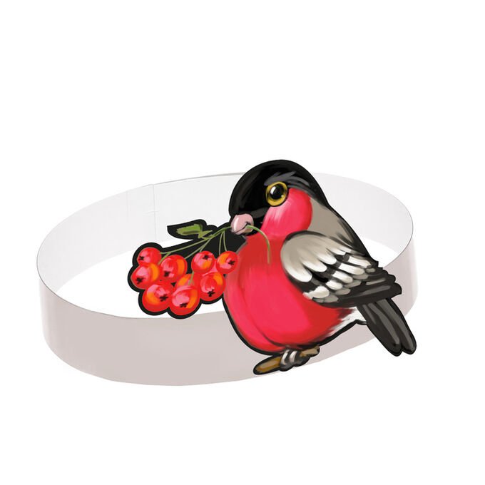 Маска ободок Снегирь