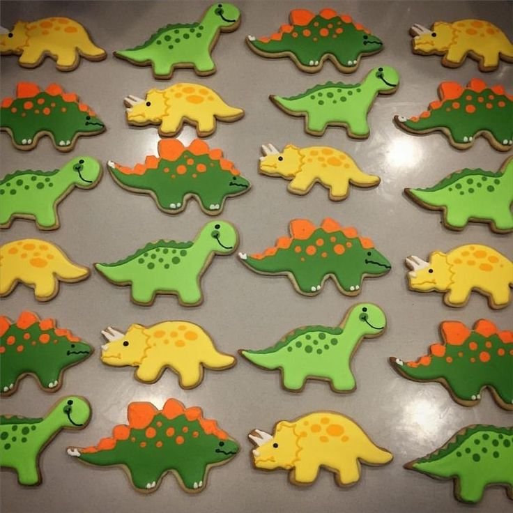 Пряники в виде динозавров