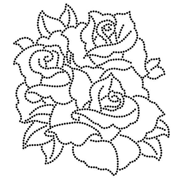 Контурные рисунки для вышивки