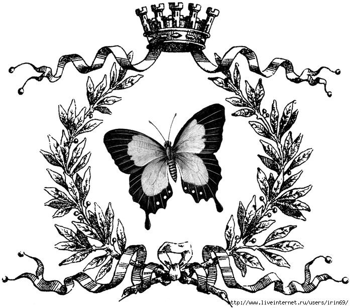 Принты для декупажа черно белые