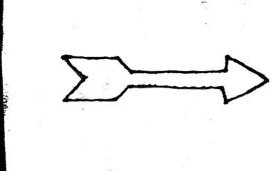 Стрелка трафарет