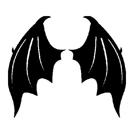 Крылья демона вектор