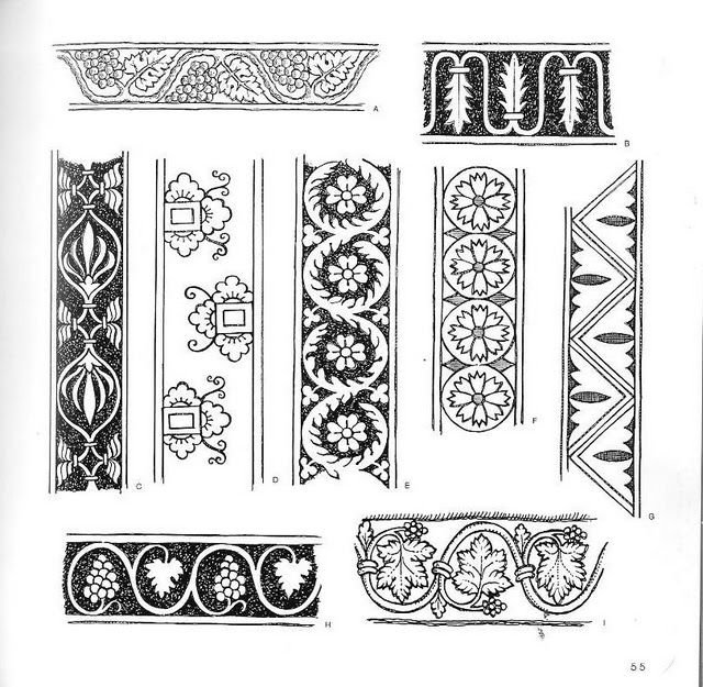 Византийский орнамент пальметки