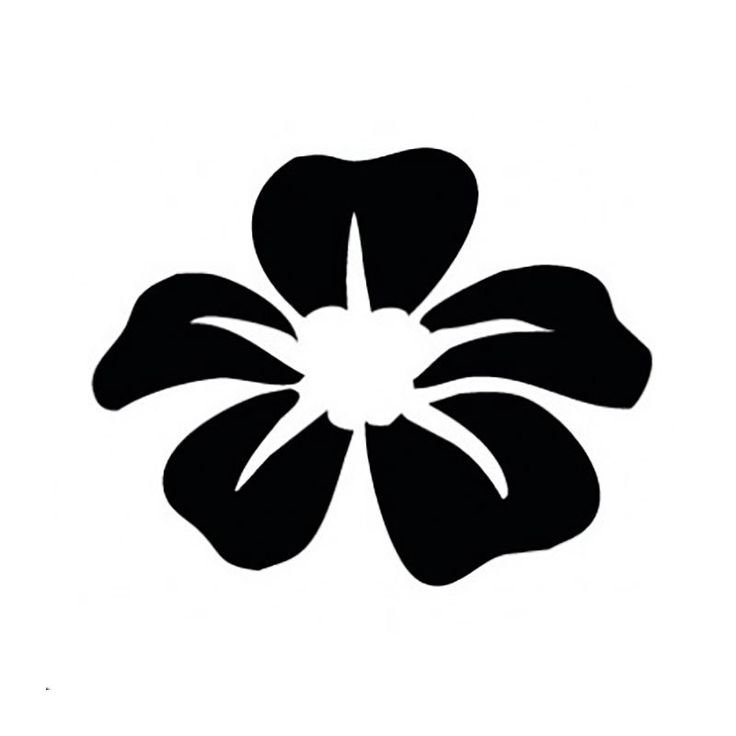Трафареты цветов для декора