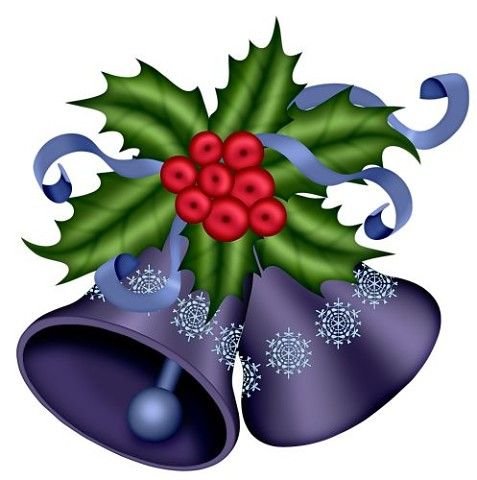 Новогодние колокольчики цветные