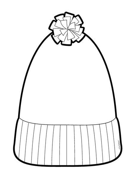 Шапка раскраска для детей