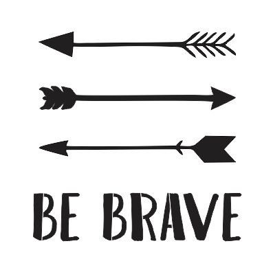 Три стрелы трафарет