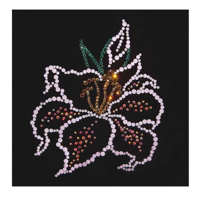 Вышивка цветов пайетками