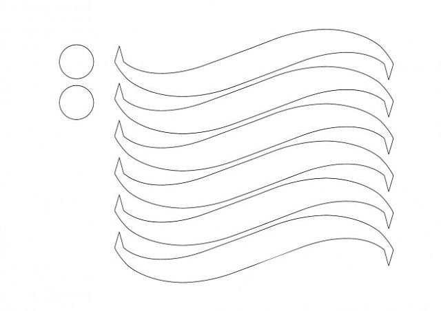 Шаблон для бумажных шаров