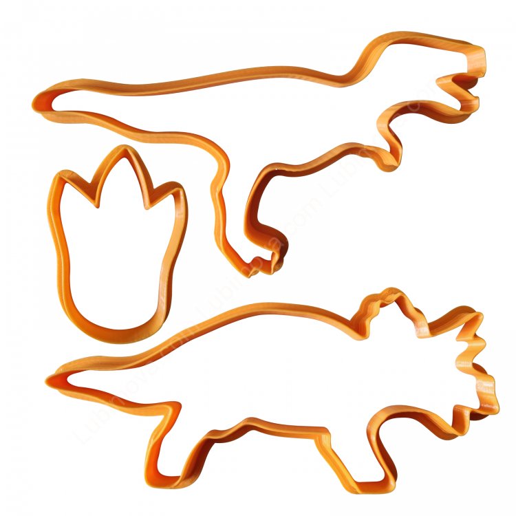 Трафарет динозавра для пряника