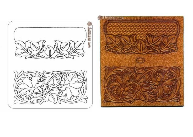 Трафареты для тиснения на коже растительного дубления