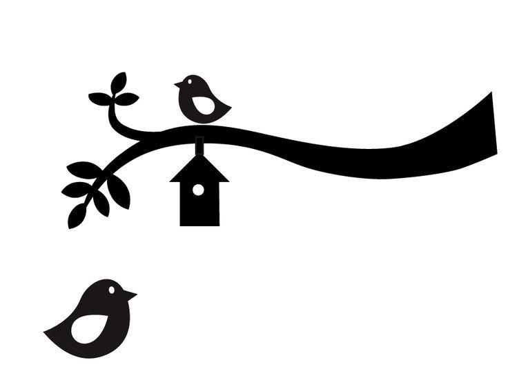 Трафареты птиц для декора