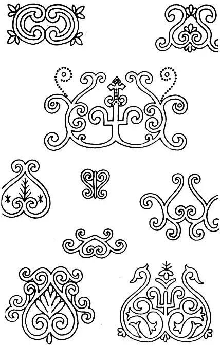 Лировидный орнамент якутов