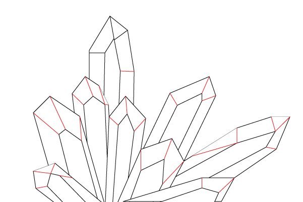 Кристалл рисунок