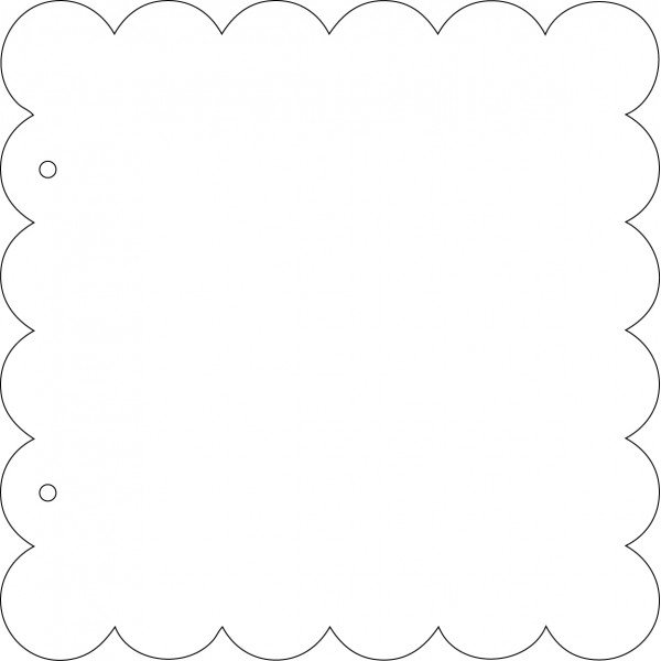 Прямоугольник с волнистыми краями