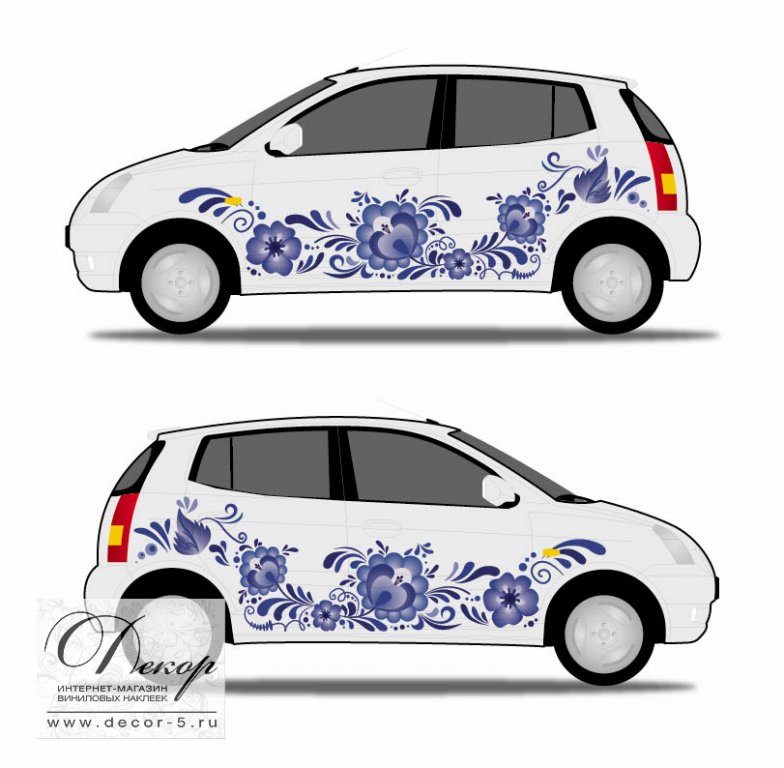 Трафарет росписи авто