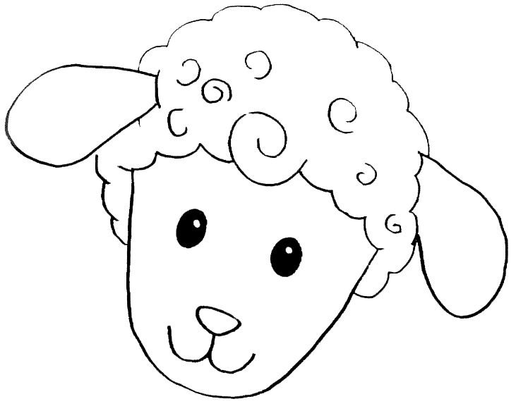 Маска овечки для детей