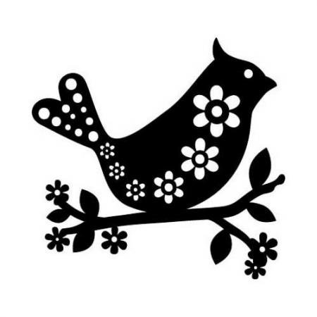 Трафареты птиц для декора