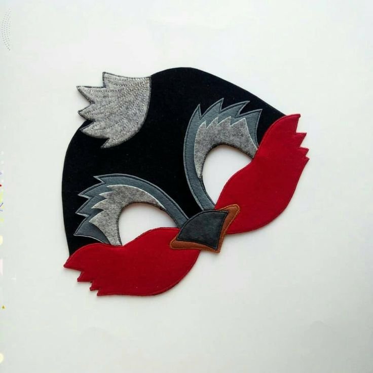 Маска птицы из фетра