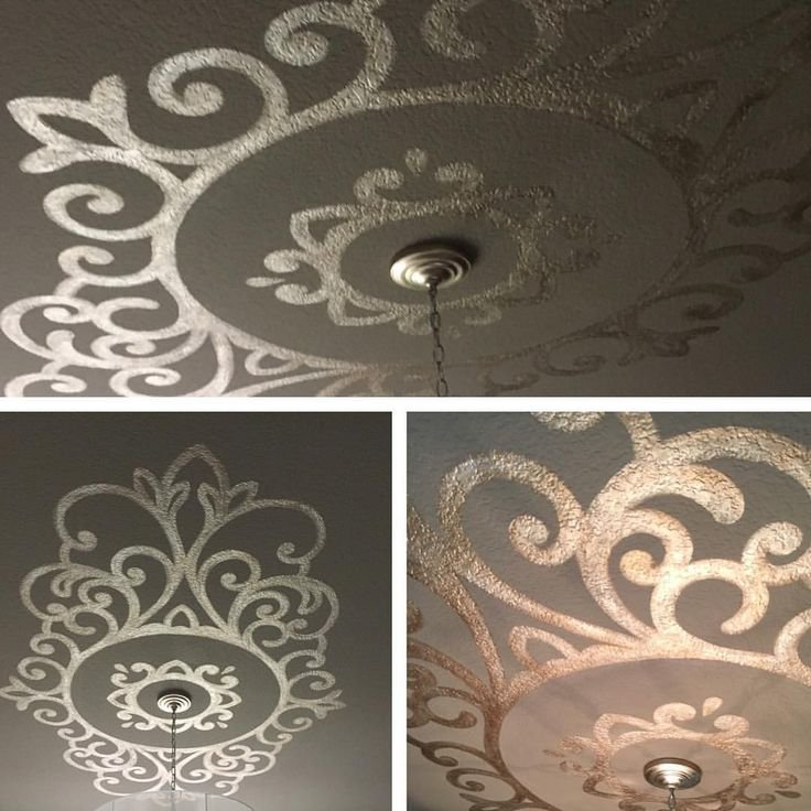 Узоры на потолок трафареты