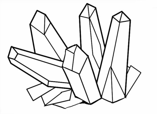 Раскраска Кристалл