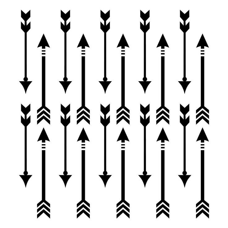 Трафарет стрелы для вырезания