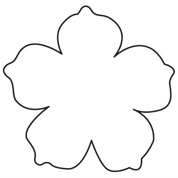 Форма цветка для вырезания