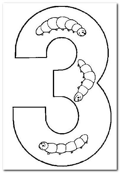 Цифра 3 шаблон