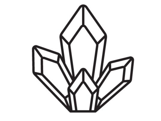 Кристалл силуэт
