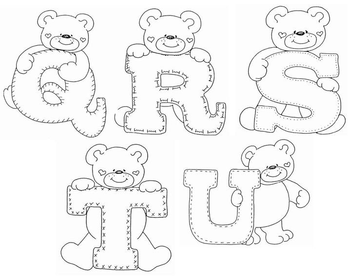 Раскраска "алфавит английский"