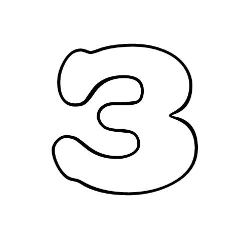 Трафарет буквы з