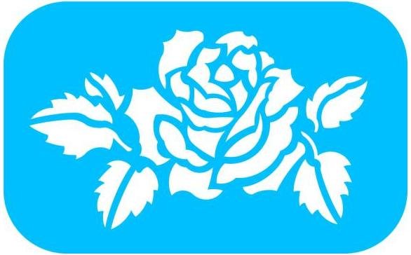 Трафарет "розы"