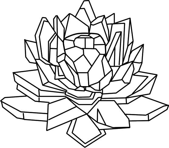 Кристаллы раскраска для детей